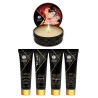 Shunga Coffret Ensemble Secret de Geisha - Vin pétillant à la fraise 